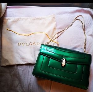 Bvlgari Serpenti Forever Metallic Green Bag